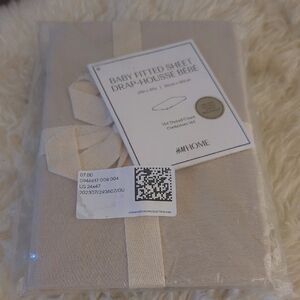 H&M BABY FITTED SHEET TAN COLOR